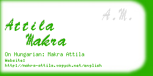 attila makra business card